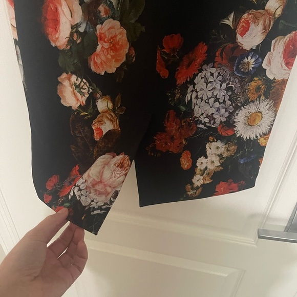 Dolce & Gabbana Floral Print Vintage 90s Y2K High Rise Back Slit Baroque Sz 38 - Picture 7 of 11